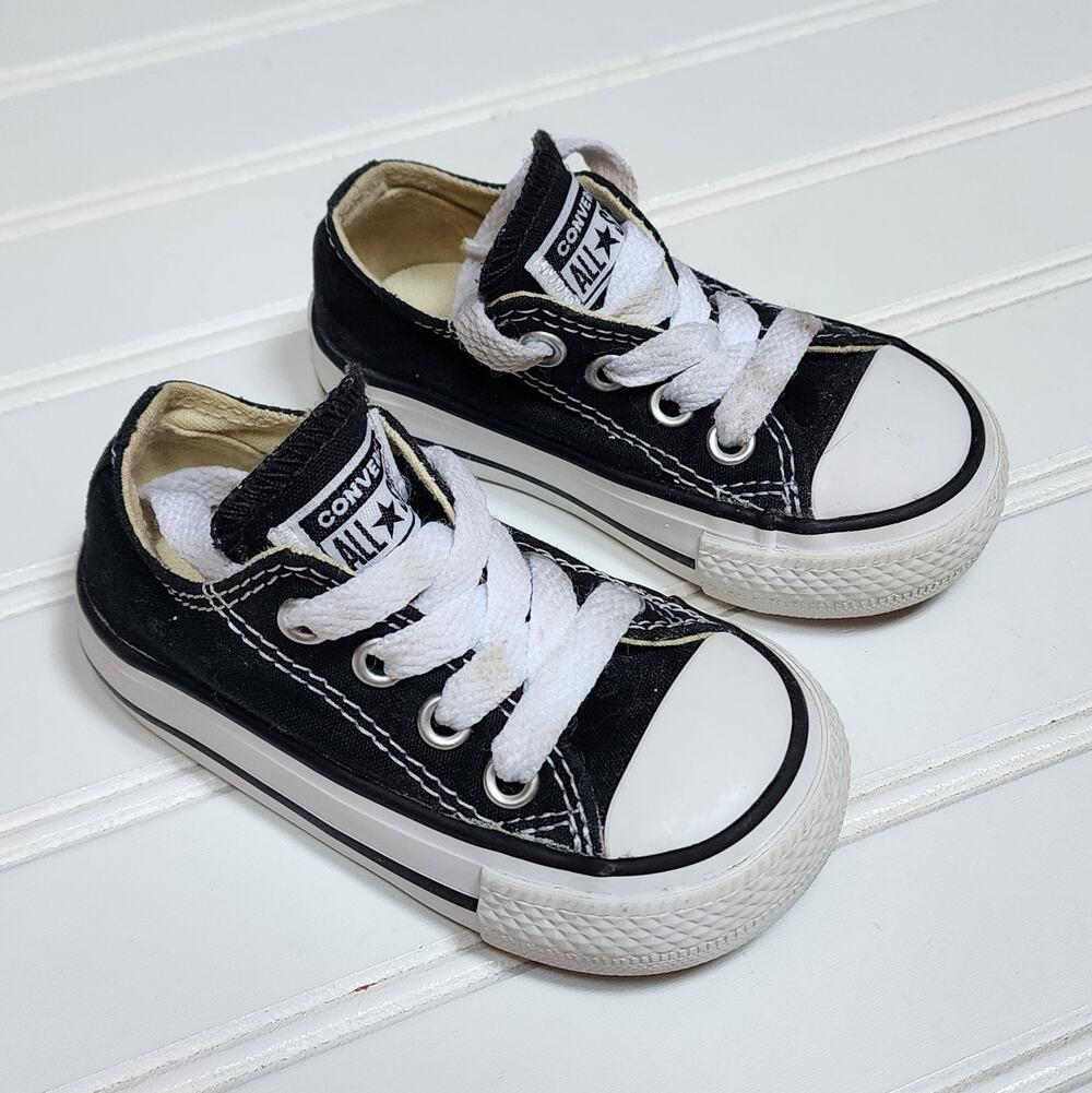 Converse Kids Chuck Taylor All Star Low Sneakers Size 4 Toddler Black